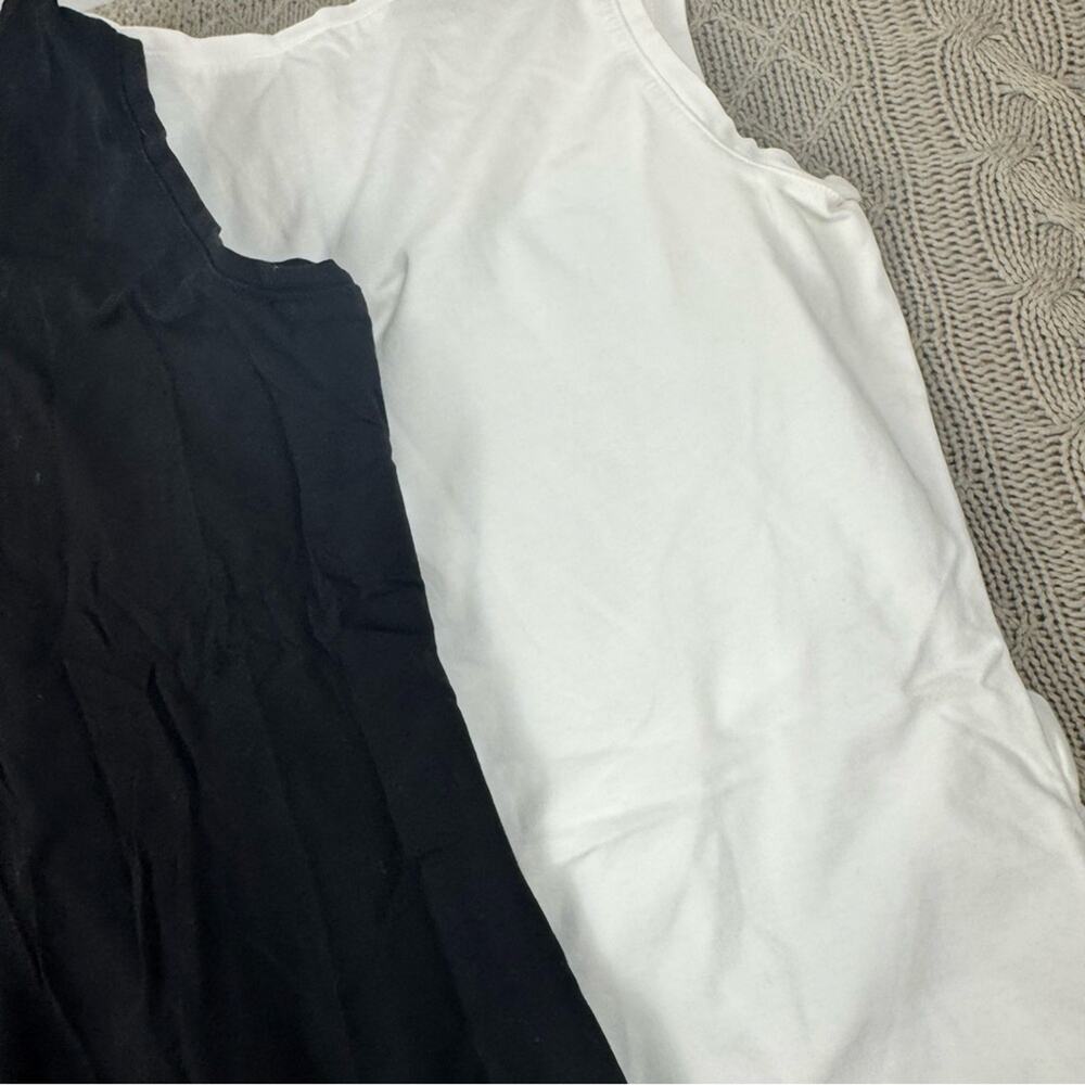 Motherhood Maternity Women's Black and White Sleeveless Tank Tops ~ Small - Picture 7 of 7